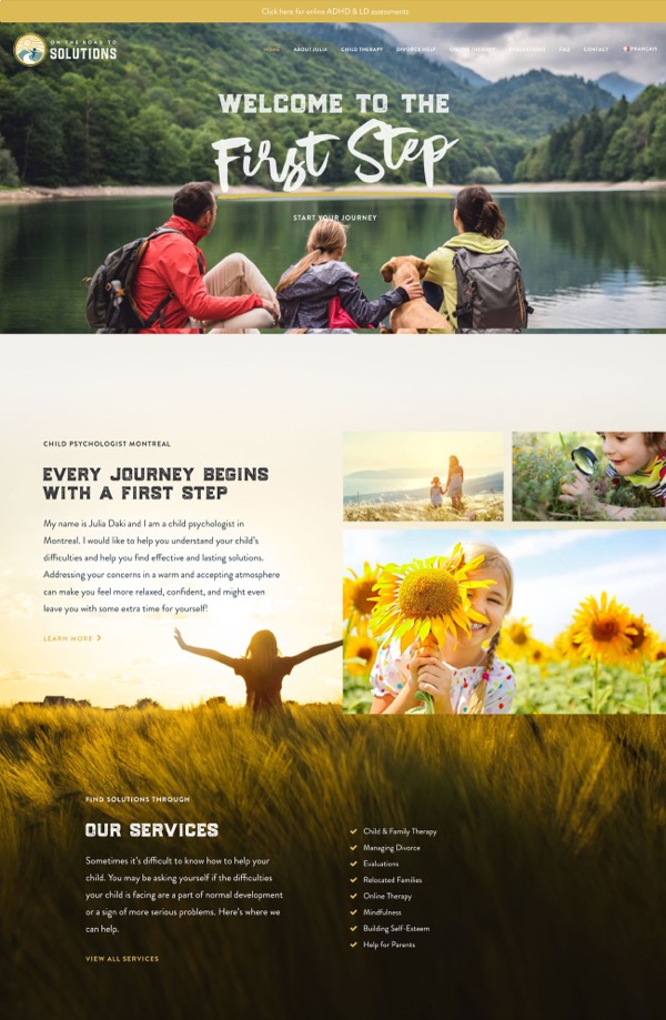 Child Therapist Website website