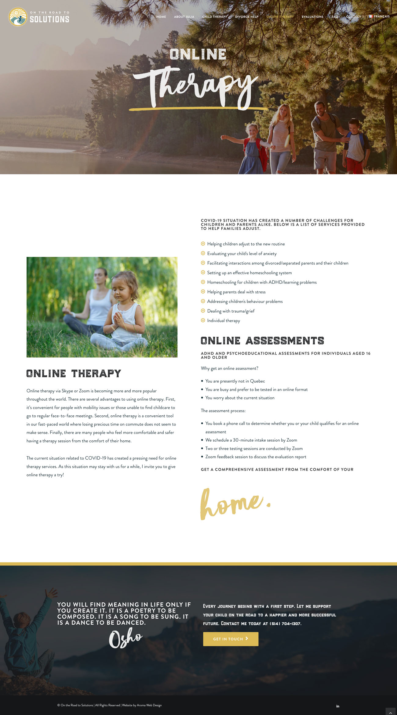 Child Therapist Website website, screen 4