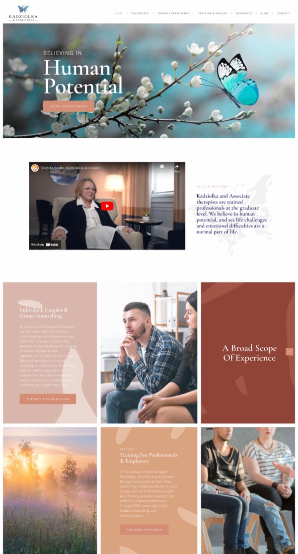 Kadziolka & Associates Counselling website