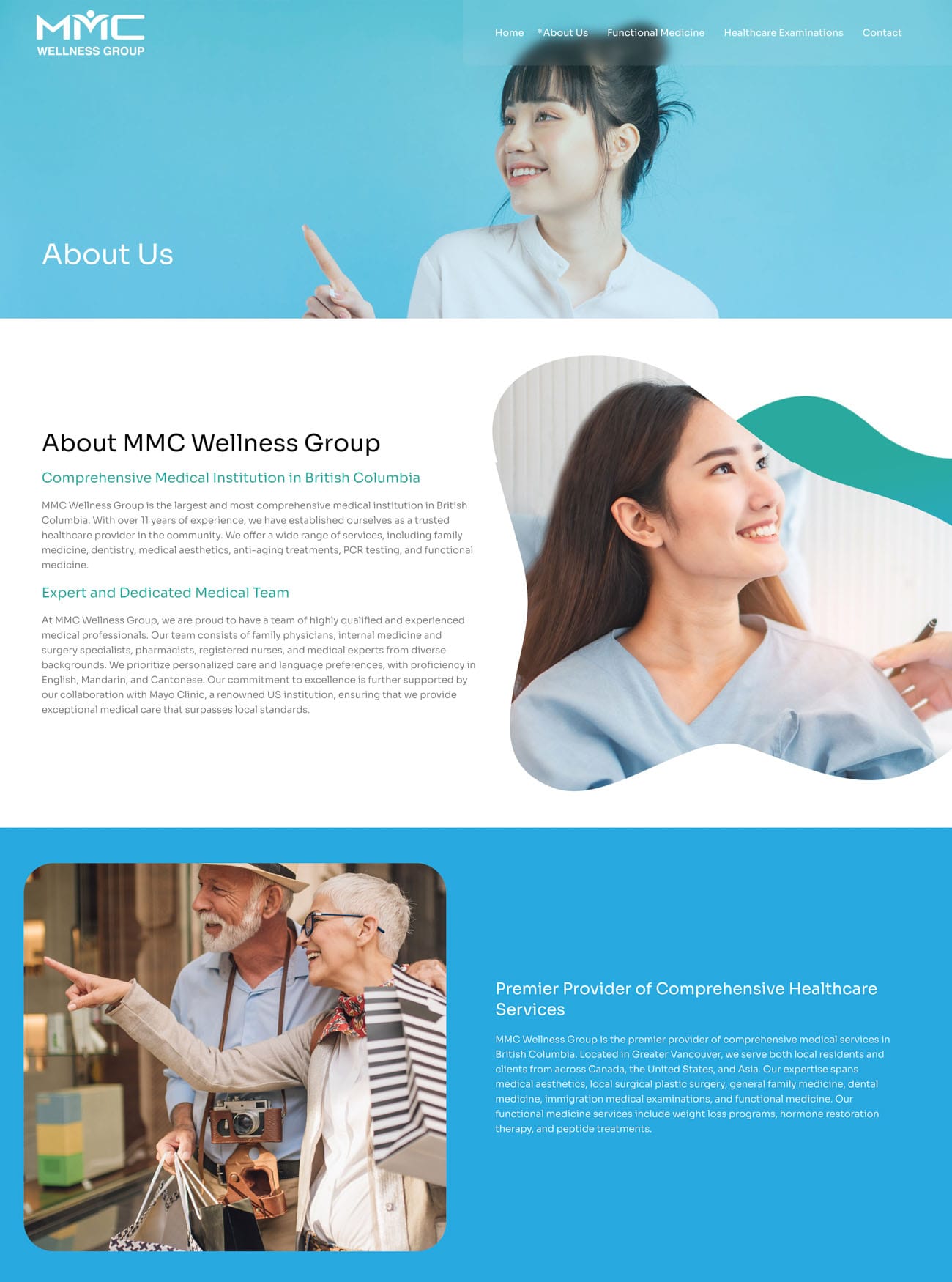 MMC Wellness Clinic website — screen 4