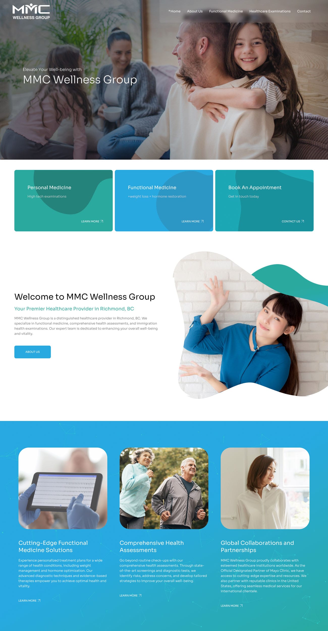 MMC Wellness Clinic website — screen 1