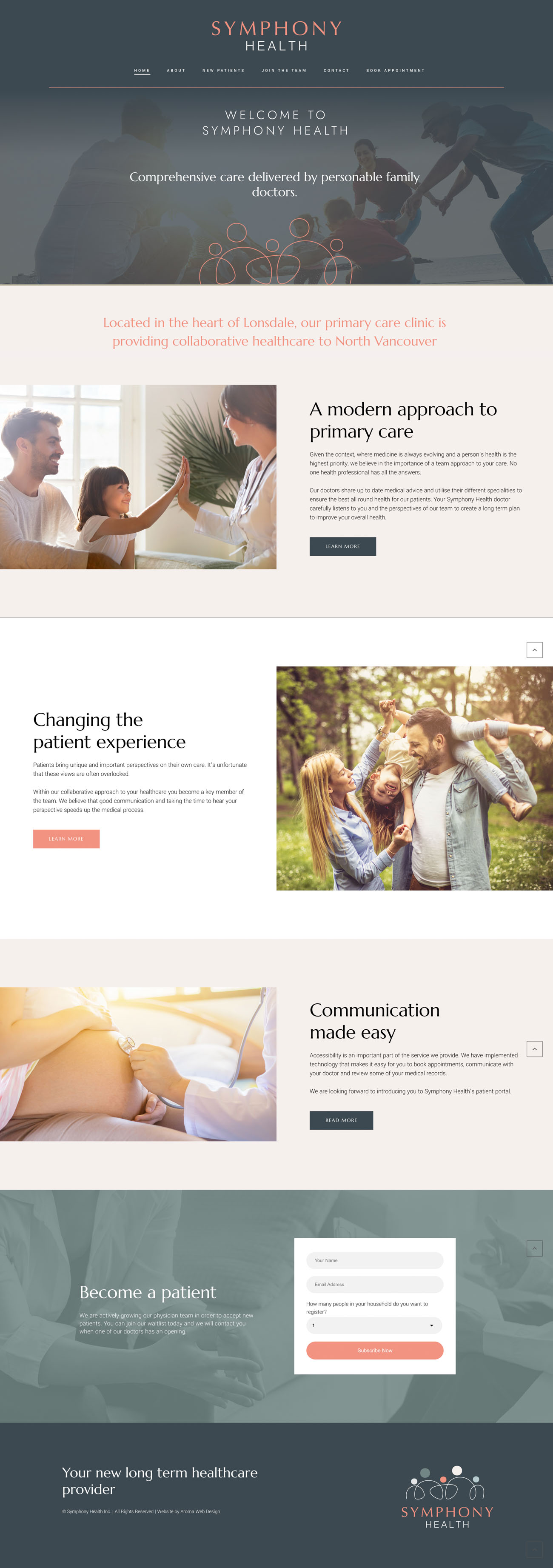 Symphony Health website — screen 1
