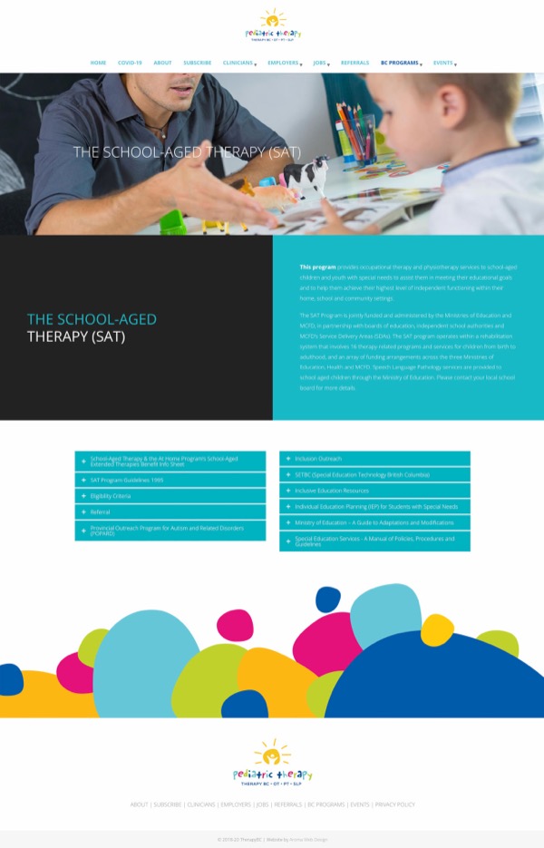 Therapy BC Website website
